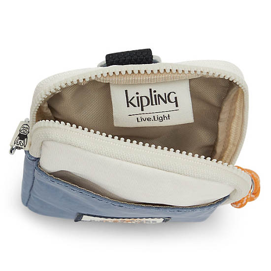 Kipling Clark Neck Pouch Handbag Valley Grey Block | CA 1257GS